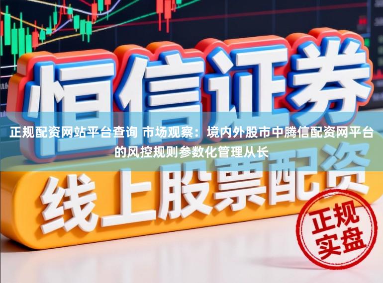 正规配资网站平台查询 市场观察：境内外股市中腾信配资网平台的风控规则参数化管理从长