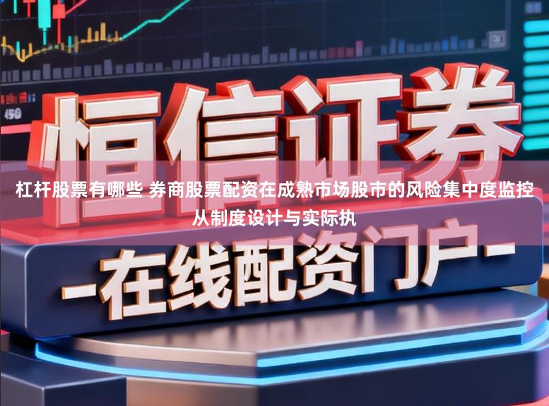 杠杆股票有哪些 券商股票配资在成熟市场股市的风险集中度监控从制度设计与实际执