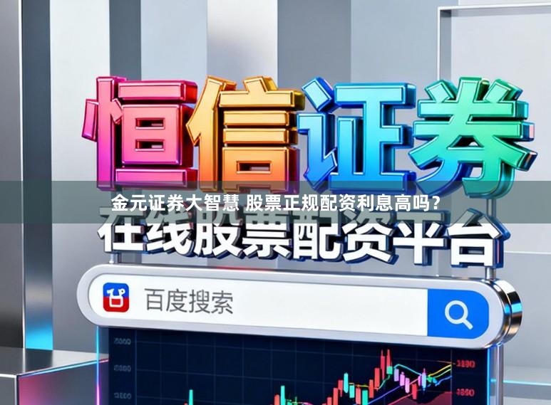 金元证券大智慧 股票正规配资利息高吗？